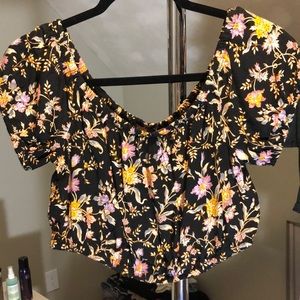 American Eagle Floral Crop Top